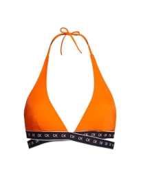 Calvin Klein badetøj - TRIANGLE BIKINI TOP ORANGE