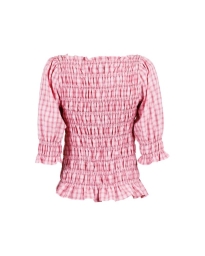 Neo Noir - KARA SMOCK CHECK TOP