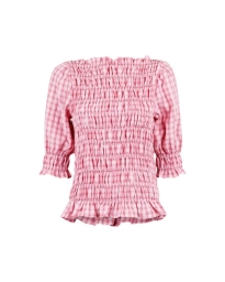 Neo Noir - KARA SMOCK CHECK TOP