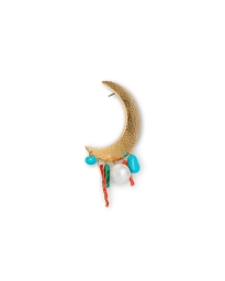 Jane Kønig - BIG MOON EARRING GULD