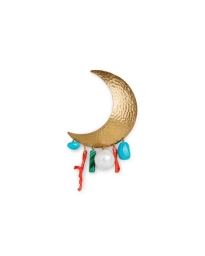 Jane Kønig - BIG MOON EARRING GULD