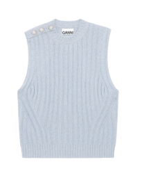 Ganni - VEST WOOL MIX