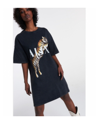 Alix The Label - KNITTED TIGER T-SHIRT DRESS