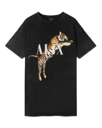 Alix The Label - KNITTED TIGER T-SHIRT DRESS