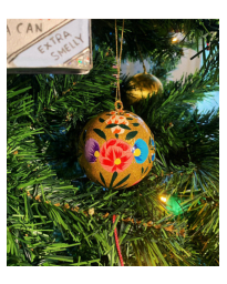 Anna+nina - HANDPRINTED FLOWER ORNAMENT