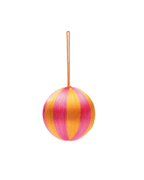 Anna+nina - BIG CORDED ORNAMENT PINK/ORANGE