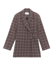 Ganni - CHECK BLAZER 