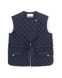 Ganni - QUILTED VEST 
