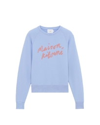 Maison Kitsune - HANDWRITING SWEATER BLÅ