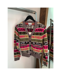 Ganni - WOOL MIX CARDIGAN