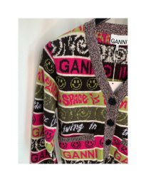 Ganni - WOOL MIX CARDIGAN