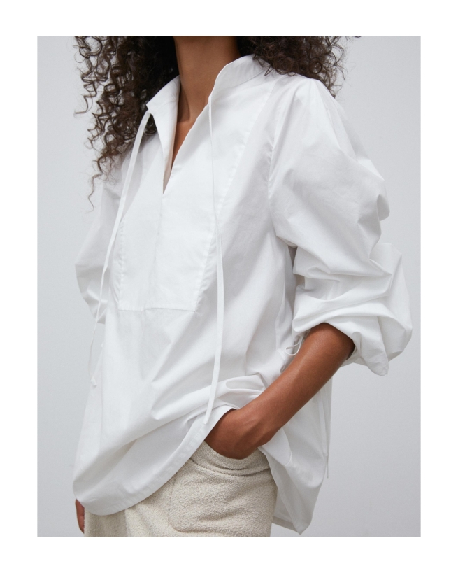 Baltas bluse hvid | Malene Birger |