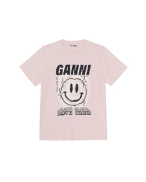 Ganni - BASIC JERSEY SMILEY TEE