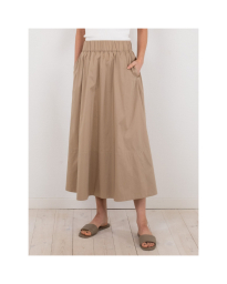 Neo Noir - YARA POPLIN SKIRT BEIGE