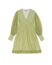 Ganni - ORGANZA WIDE MINI DRESS