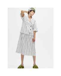 Ganni - STRIPE BLAZER DRESS 