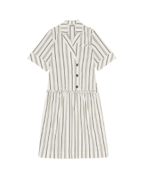 Ganni - STRIPE BLAZER DRESS 