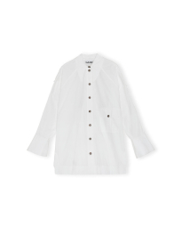 Ganni - COTTON POPLIN SHIRT