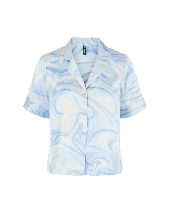 beskydning skranke Konsekvenser VILLI SATIN SHIRT - Pieces - Køb til kvinder