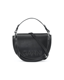 Ganni - SADDLE BAG BLACK 
