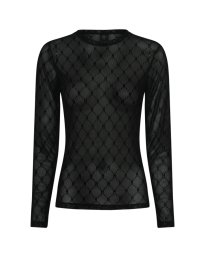 HYPEtheDETAIL - LOGO MESH BLOUSE