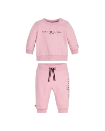 Tommy Hilfiger Kids  - BABY ESSENTIAL CREWSUIT PINK