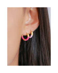 Enamel - LINA SMALL HOOPS