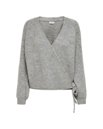 Only - MIA WRAP CARDIGAN GREY