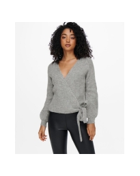 Only - MIA WRAP CARDIGAN GREY