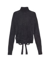 Ganni - BRUSHED WRAP BLOUSE