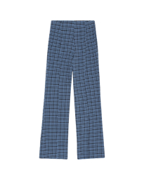 Ganni - SEERSUCKER FLARED PANTS