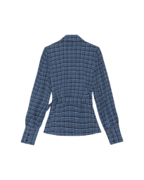 Ganni - SEERSUCKER WRAP SHIRT