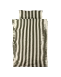 Petit Piao - STRIPED JUNIOR BEDDING GREEN