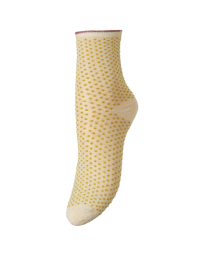 Beck Søndergaard - DINA SMALL DOTS SOCKS CREAM YELLOW