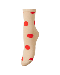 Beck Søndergaard - DOTSY JUMBO SOCKS BEIGE