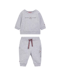 Tommy Hilfiger Kids  - ESSENTIAL SWEATSHIRT AND JOGGERS SET GREY