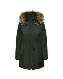 Only - IRIS FUR PARKA GRØN