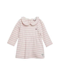 Tommy Hilfiger Kids  - RIBBED FIT AND FLARE DRESS