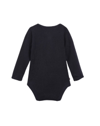 Tommy Hilfiger Kids  - LONG SLEEVE RIBBED BODYSUIT NAVY