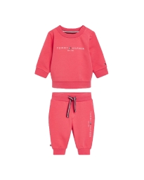 Tommy Hilfiger Kids  - ESSENTIAL SWEATSHIRT AND JOGGERS SET PINK