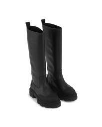 Ganni - CLEATED HIGH TURBULUAR BOOTS