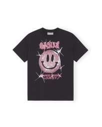 Ganni - DARK SMILEY TEE