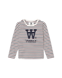 Wood Wood KIDS - KIM STRIPE SHIRT BOURDEAUX