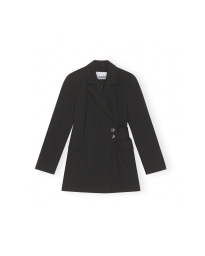 Ganni - STRIPE BELT BLAZER