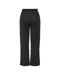 Only - ZIGGY PANTS BLACK/SILVER