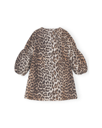 Ganni - LEOPARD JACQUARD DRESS