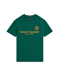 Tommy Hilfiger Kids  - LOGO EMBROIDERY CREW NECK T-SHIRT