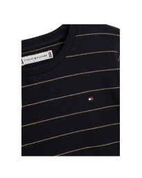 Tommy Hilfiger Kids  - STRIPE RIB-KNIT LONG SLEEVE T-SHIRT