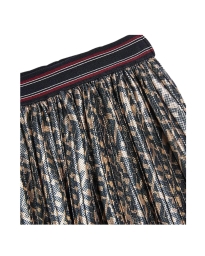 Tommy Hilfiger Kids  - METALLIC MONOGRAM FIT AND FLARE SKIRT