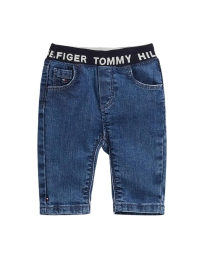 Tommy Hilfiger Kids  - REPEAT LOGO WAISTBAND JEANS